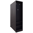 FM FURNITURE Sehili Wardrobe 3 Doors 1 Drawer Side Shelves Hanging Rods Wenge