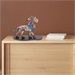 House of Avana Handcrafted Vibrant Multi-Color Mosaic Metal Lion Statue