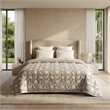 Cream & Rust Purple Floral Jaipur Hand Block Print Quilted Cotton Comforter