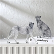 Animal Polyresin Sculpture - Golden Leopard Ornament