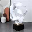 Modern Bronze Polyresin Ribbon Sculpture