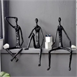 Modern Black Figure - Abstract Iron Sculpture