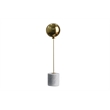 Marble Base Statue - Gold Metal Balloon Sculpture