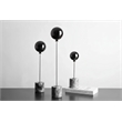 Marble Base Statue - Gold Metal Balloon Sculpture