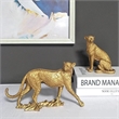 Leopard Decor - Cheetah Print Gold Accent