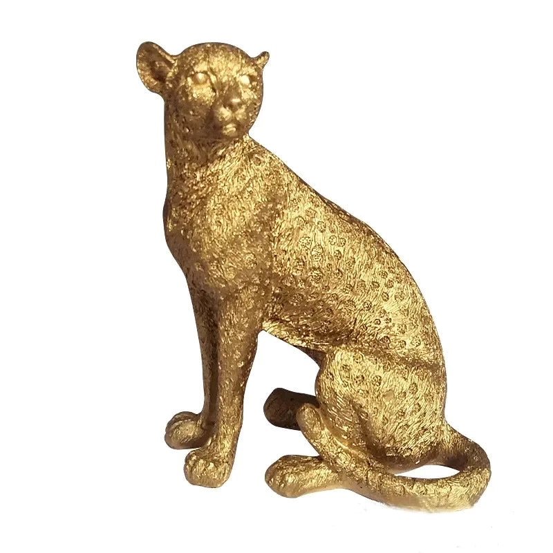 Leopard Decor - Cheetah Print Gold Accent