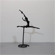 Abstract Statue - Black Dancing Girl Metal Finish