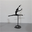 Abstract Statue - Black Dancing Girl Metal Finish