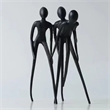 Modern Black Iron Figurine - Luxury Miniature Sculpture