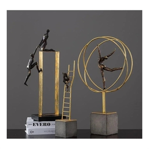 Modern Gymnast Statue - Abstract Figure Desktop