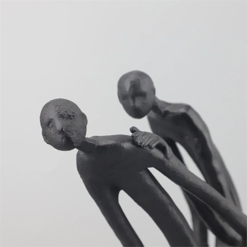 Abstract Statue - Modern Black Pedestal