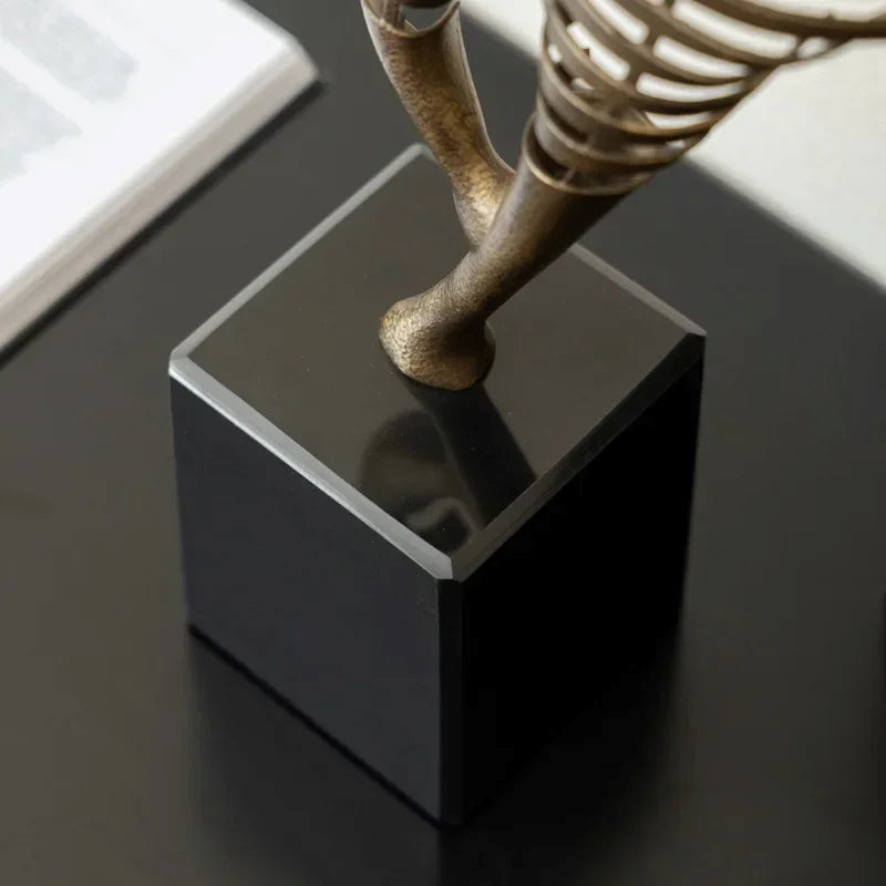 Horse Head Sculpture - Geometric Metal