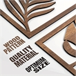Wall Sculpture - Rustic Brown Walnut Wood Large