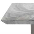 Napoli Modern Faux Marble/Stainless Steel Coffee Table in Gray