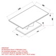 Napoli Modern Faux Marble/Stainless Steel Coffee Table in Gray