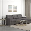 Florina Square Contemporary Glass/Metal Coffee Table in Silver/Gold