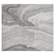 Napoli Modern Faux Marble/Stainless Steel Accent Table in Gray