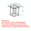 Florina Contemporary Metal/Glass Accent Table in Silver/Gold