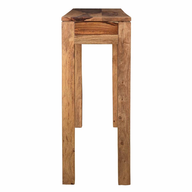 Rustic Modern Solid Wood ConsoleDesk Dark Sheesham