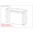 Rustic Modern Solid Wood ConsoleDesk Dark Sheesham