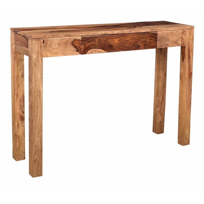 Rustic Modern Solid Wood ConsoleDesk Dark Sheesham