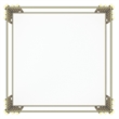 Contemporary Metal and Glass Large Accent Table Gold