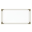 Estrel Metal/Glass Top Coffee Table with Lower Shelf in Gold