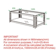 Estrel Metal/Glass Top Coffee Table with Lower Shelf in Silver