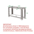 Contemporary Metal and Glass Console Table Silver