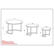 Rustic Modern Solid Wood and Iron 3pc Coffee Table Set Natural and Black