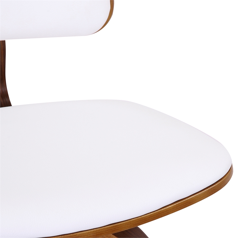 MidCentury Faux Leather and Wood 26