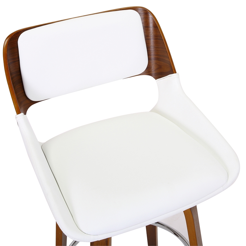 MidCentury Faux Leather and Wood 26