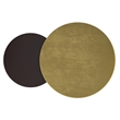 Inspire Industrial Chic Cast Aluminum 2pc Round Coffee Table Set Gold Black