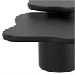 Inspire MidCentury Modern Solid Wood Large Coffee Table Black