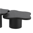 Inspire MidCentury Modern Solid Wood Large Coffee Table Black