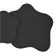 Inspire MidCentury Modern Solid Wood Large Coffee Table Black