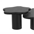 Inspire MidCentury Modern Solid Wood Small Coffee Table Black