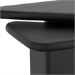 Inspire MidCentury Modern Solid Wood 2pc Coffee Table Set Black