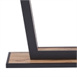 Inspire Modern MDF Metal Console Table Natural Black