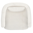Inspire Contemporary Boucle Fabric Accent Chair Ivory Black