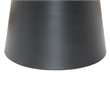 Inspire Modern Marble Metal Accent Table Black White Gold
