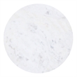 Inspire Modern Marble Metal Accent Table Black White Gold