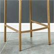 Inspire Contemporary Velvet 26 Inche Counter Stool Set of 2 Beige Aged Gold
