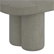 Inspire Modern Boucle Fabric Oval Bench Grey