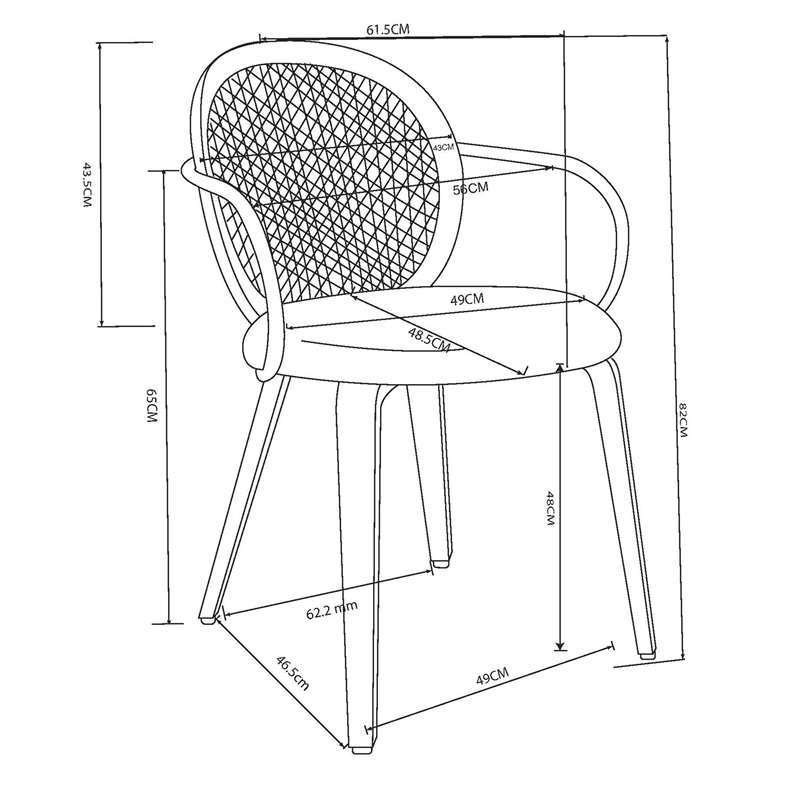 Inspire Modern Bentwood Faux Leather Dining Chair in Walnut/Black (Set of 2)
