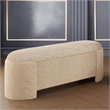 Inspire Mid-Century Modern Faux Fur Storage Ottoman - Dark Beige