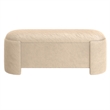 Inspire Mid-Century Modern Faux Fur Storage Ottoman - Dark Beige
