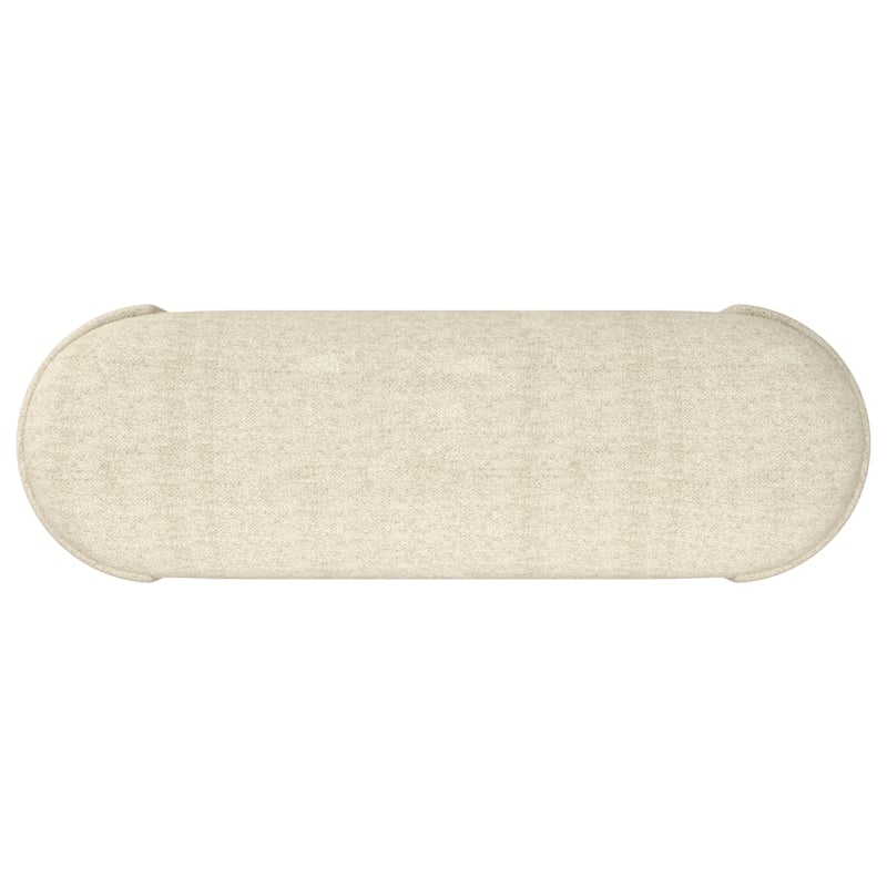 Inspire Modern Fabric Storage Ottoman - Beige