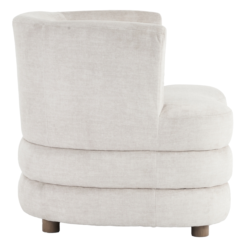 Inspire Contemporary Velvet Accent Chair - Beige