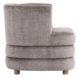 Inspire Contemporary Velvet Accent Chair - Dark Taupe